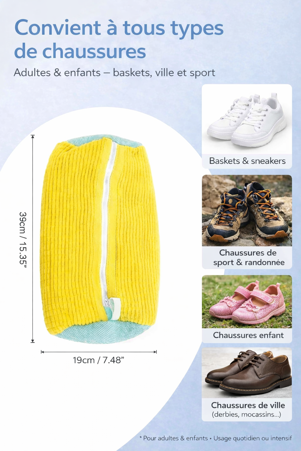 SHOEBAG - Sac de lavage pour chaussures
